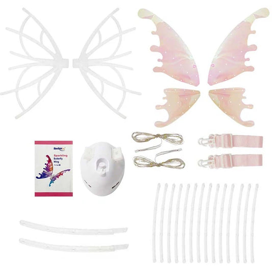 Elf Wings Costume Accessory Costume Angel Wings Girl Performance Props for Kids Happy Birthday Party Decorations