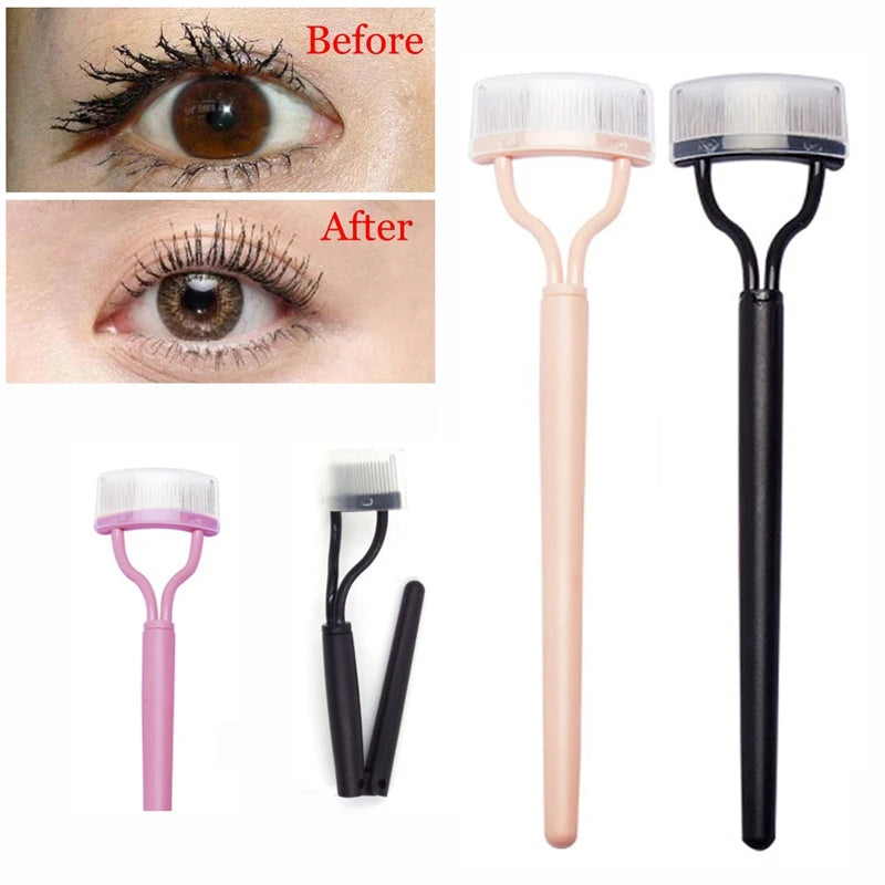 Foldable Metal Eyelash Brush Comb Eyelash Curler Beauty Makeup Lash Separator Mascara Curl Beauty Makeup Cosmetic Makeup Tool