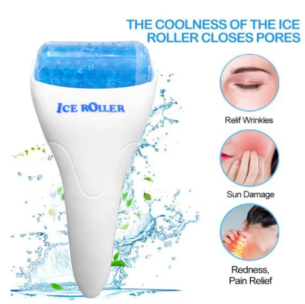 Reusable Facial Roller Cooling Ice Roller Massager Skin Lifting Tool Face Lifting Massage for Muscle Cold Therapy